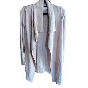 Brochu Walker 100% Neutral Cream Linen Knit Cardigan